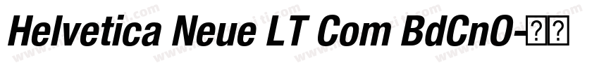 Helvetica Neue LT Com BdCnO字体转换